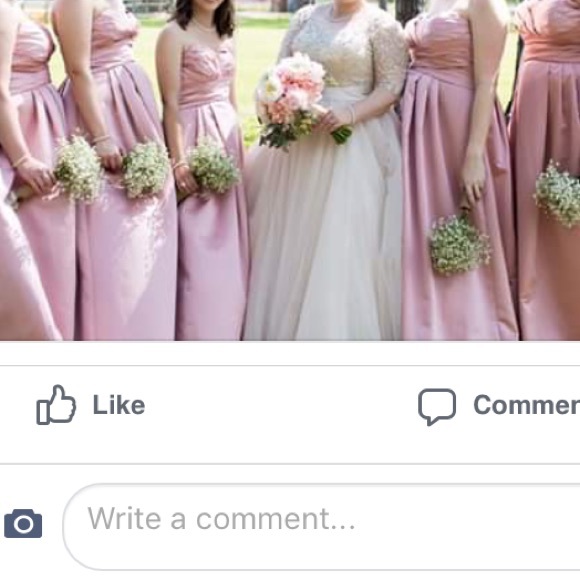 Blush Bridesmaid Dress - Picture 5 of 5